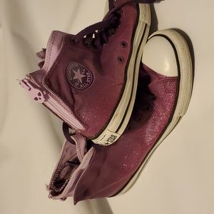 Kids sparkle Converse hitop
